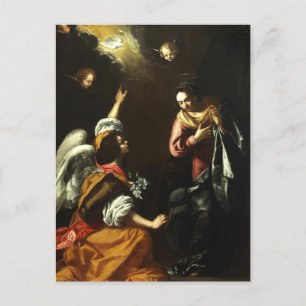 Ankündigung durch Artemisia Gentileschi Postkarte