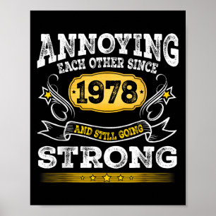 Ankündigung einander seit dem Hochzeitstag 1978 Poster