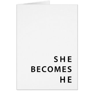 Ankündigung einer Geschlechtsänderung