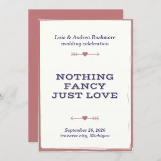 Ankündigung einer Hochzeitsfeier mit Pfeil und Her