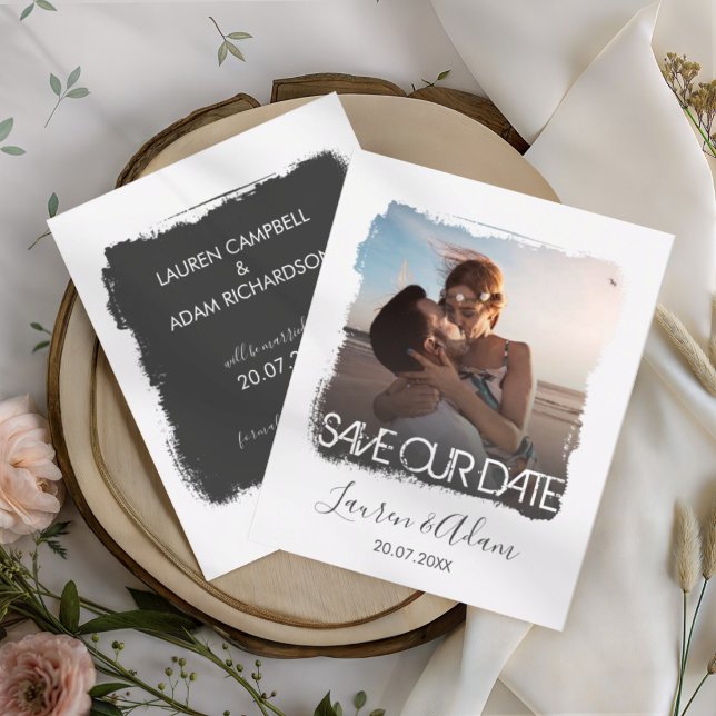 Ankündigung einer Hochzeitsfeier mit Save the Date (Von Creator hochgeladen)