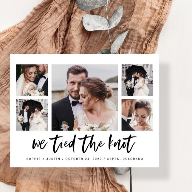 Ankündigung einer Hochzeitskampagne für lässiges S Postkarte (Von Creator hochgeladen)