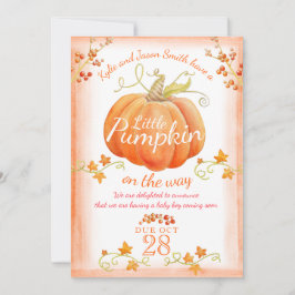 Ankündigung einer kleinen Kürbis-Wasserfarbe