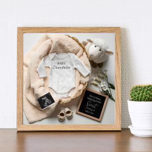 Ankündigung einer minimalen geschlechtsneutralen S Poster