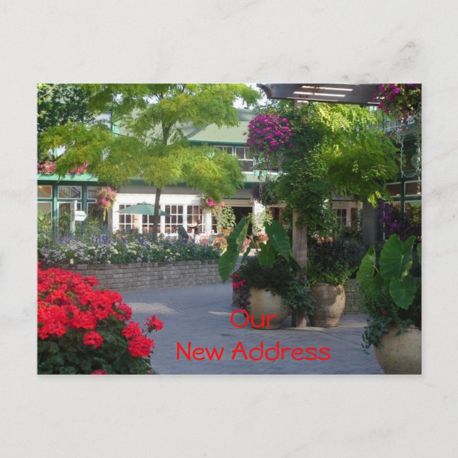 Ankündigung einer neuen Adresse (Vorderseite)