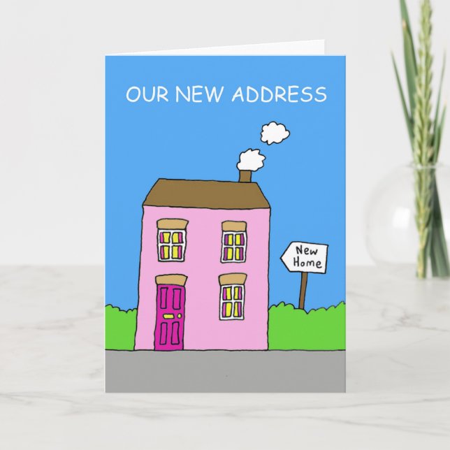 Ankündigung einer neuen Adresse (Vorderseite)