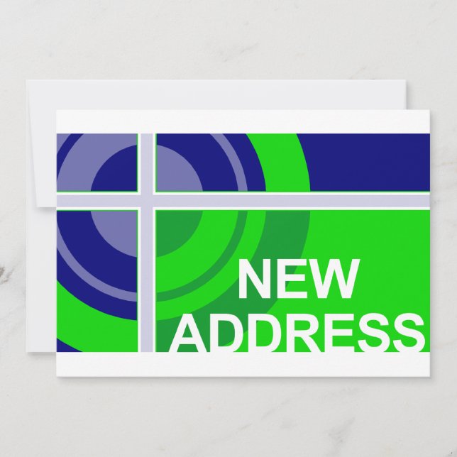 Ankündigung einer neuen Adresse (Vorderseite)