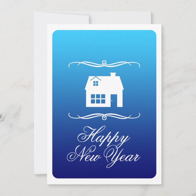 Ankündigung einer neuen Adresse für glückliches ne (Vorderseite)