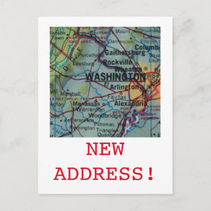 Ankündigung einer neuen Adresse in Washington