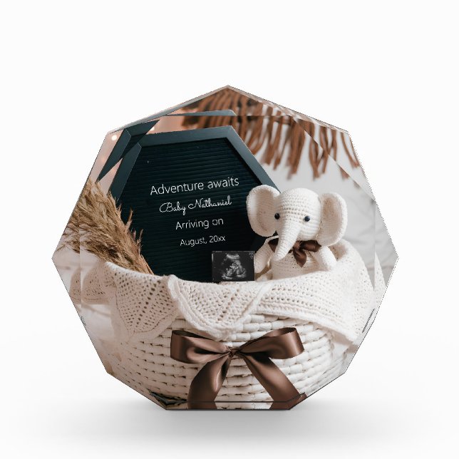 Ankündigung einer neutralen Schwangerschaft von Bo Fotoblock (Vorderseite)