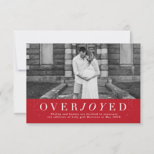 Ankündigung einer Schwangerschaft im Foto überglüc