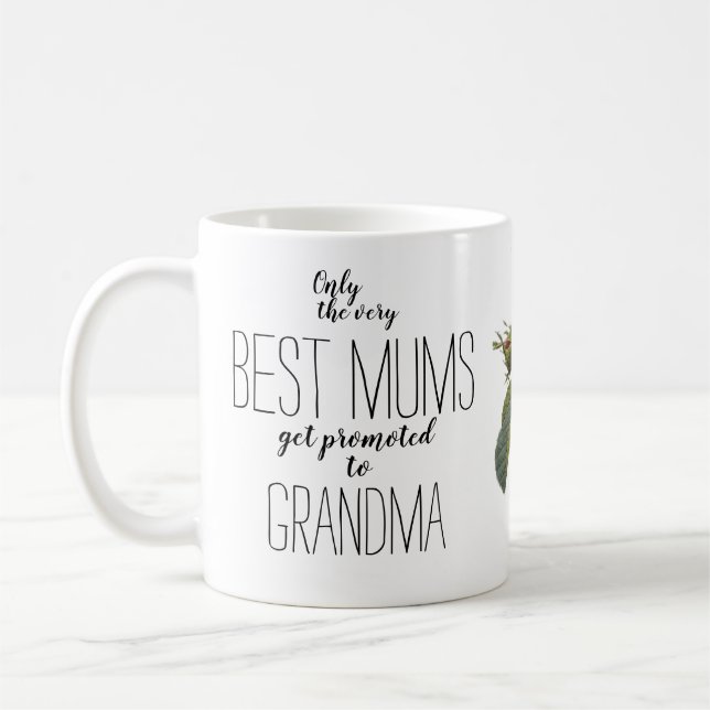 Ankündigung einer Schwangerschaft in der Rose Pink Kaffeetasse (Links)