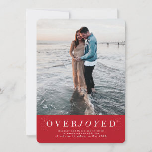 Ankündigung einer überglücklichen Rotschwangerscha