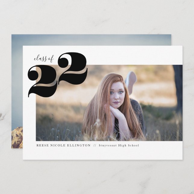 Ankündigung einer zweijährigen Panorama Graduation (Vorne/Hinten)