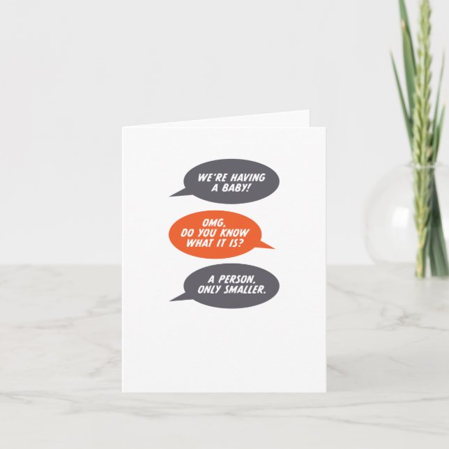 Ankündigung eines Babys (Kleinkind) (Vorderseite)