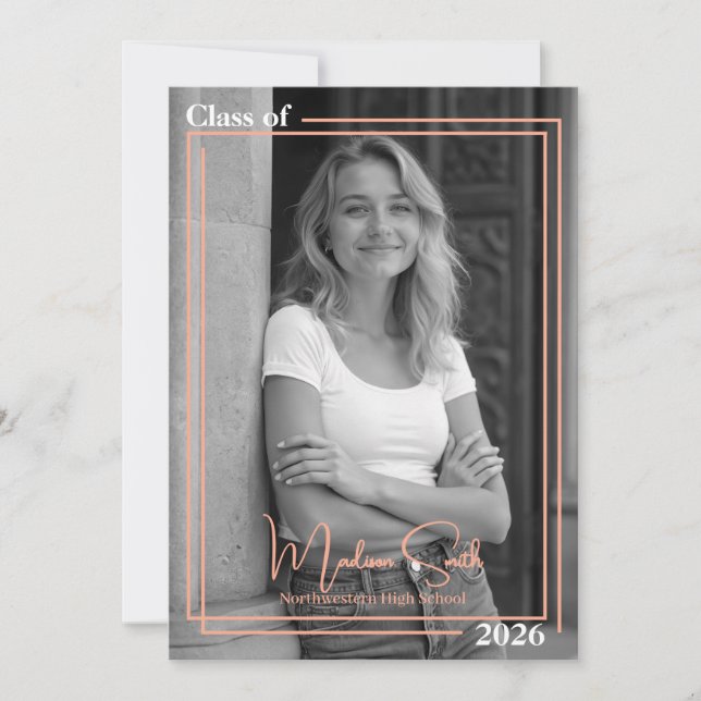 Ankündigung eines doppelten Gerahmten Abschlusses (Vorderseite)