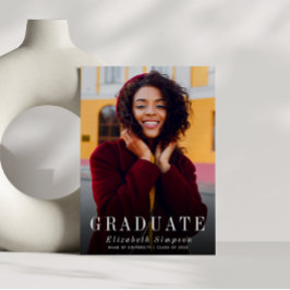 Ankündigung eines eleganten Foto Abschlusses