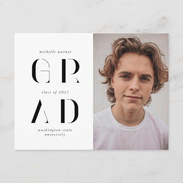 Ankündigung eines eleganten modernen Drehbuchschre Postkarte (Vorderseite)