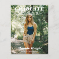 Ankündigung eines Hochschulabsolventen 2023 in ein