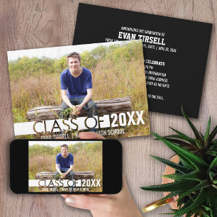 Ankündigung eines modernen Graduate Foto und Party