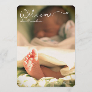 Ankündigung eines niedlichen Baby-Custom-Fotos
