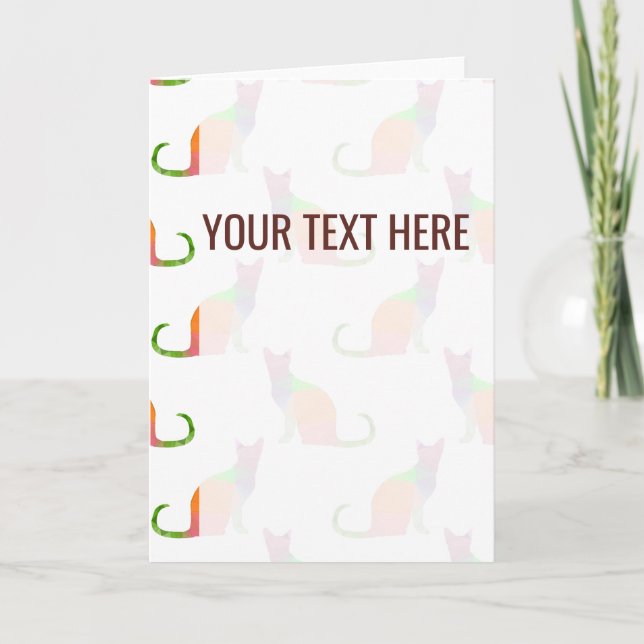 Ankündigung eines niedrigen Poly-Farbmusters (Vorderseite)