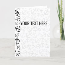 Ankündigung eines Schwarz-weißen Ankermusters