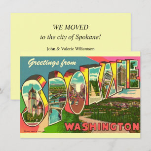 Ankündigung eines Umzugs nach Spokane Washington