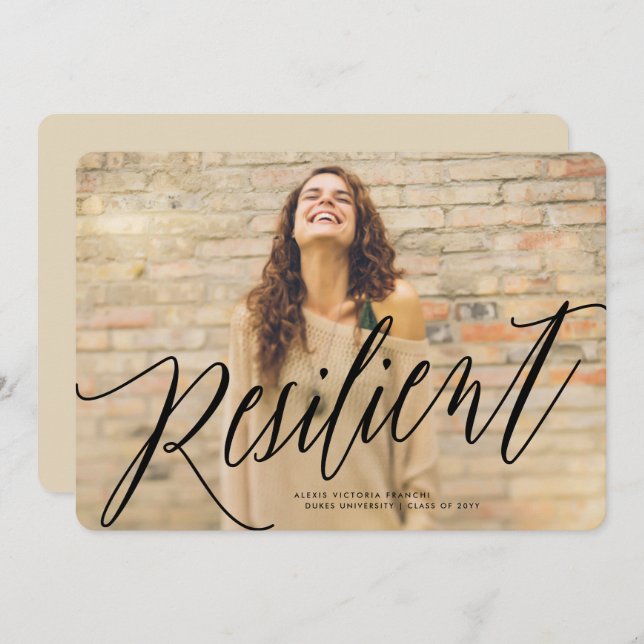 Ankündigung eines widerstandsfähigen Abschlusses (Vorne/Hinten)