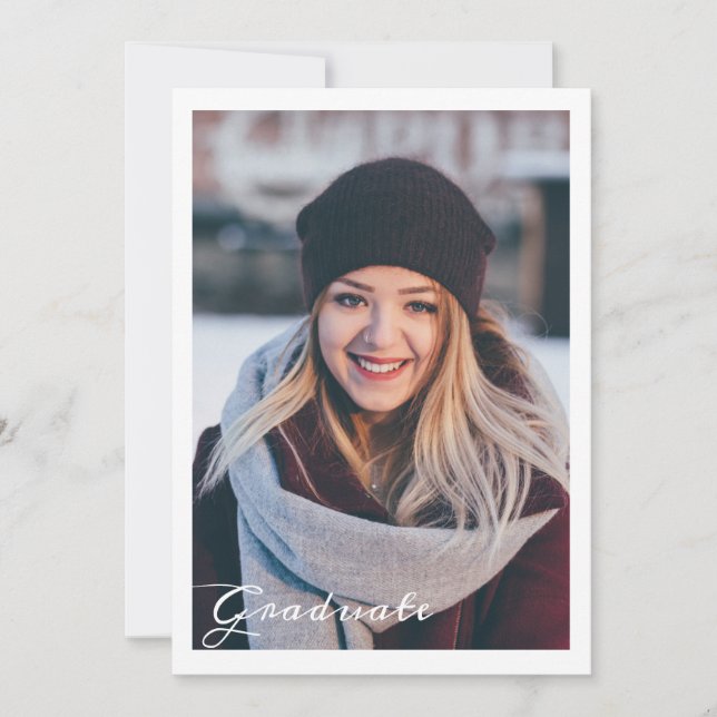 Ankündigung/Einladung des Abschlusses Ankündigung (Vorderseite)