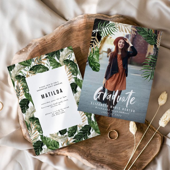 Ankündigung/Einladung des Abschlusses für tropisch (Von Creator hochgeladen)