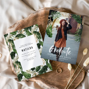 Ankündigung/Einladung des Abschlusses für tropisch