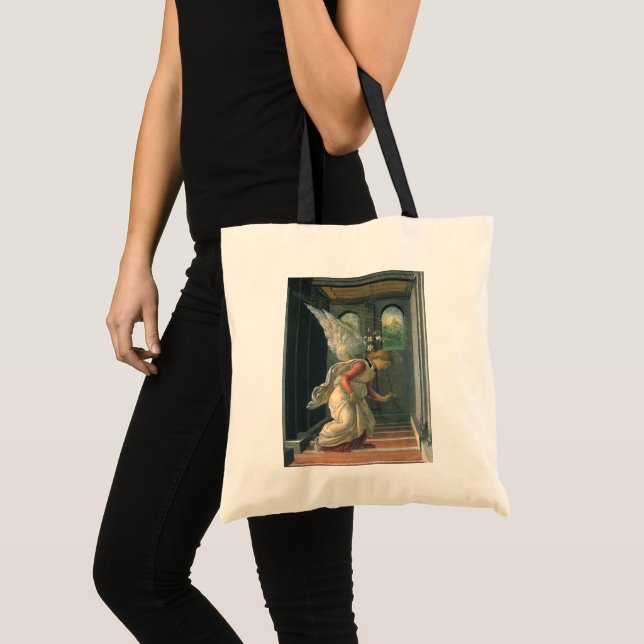 Ankündigung (Engeldetails) von Sandro Botticelli Tragetasche (Vorderseite (Produkt))