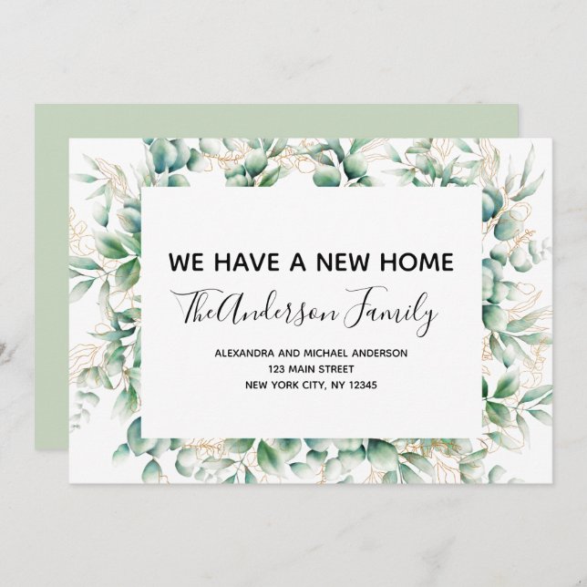 Ankündigung Eukalyptus Greenery (Vorne/Hinten)