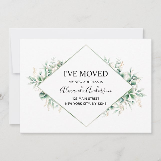 Ankündigung Eukalyptus Greenery (Vorderseite)