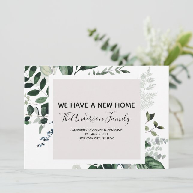 Ankündigung Eukalyptus Greenery (Stehend Vorderseite)