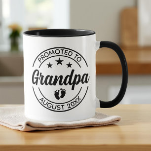 Ankündigung für Großvater "Custom Pregnancy" Tasse