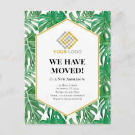 Ankündigung für tropische Unternehmen Postkarte