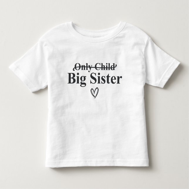 Ankündigung großer Schwester Kleinkind T-shirt (Vorderseite)