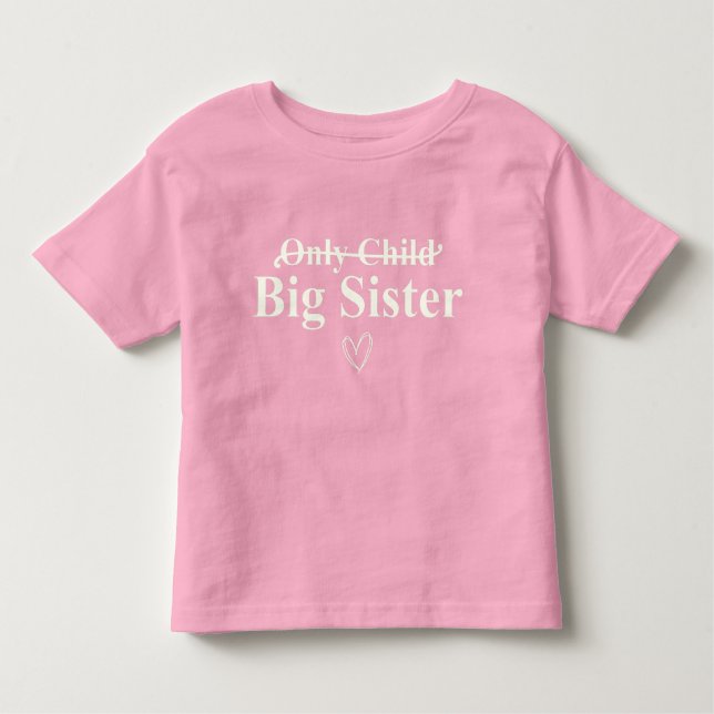Ankündigung großer Schwester Kleinkind T-shirt (Vorderseite)