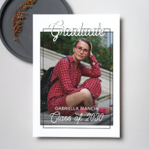 Ankündigung Minimalistischer Schwarz-Weiß-Abschlus