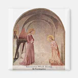 Ankündigung mit St. Dominic von Fra Angelico Magnet
