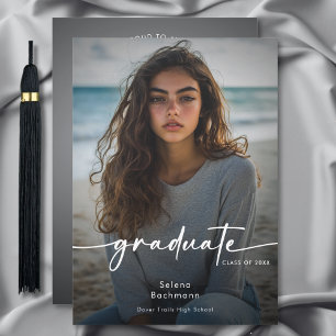 Ankündigung moderner Foto Script Abschluss
