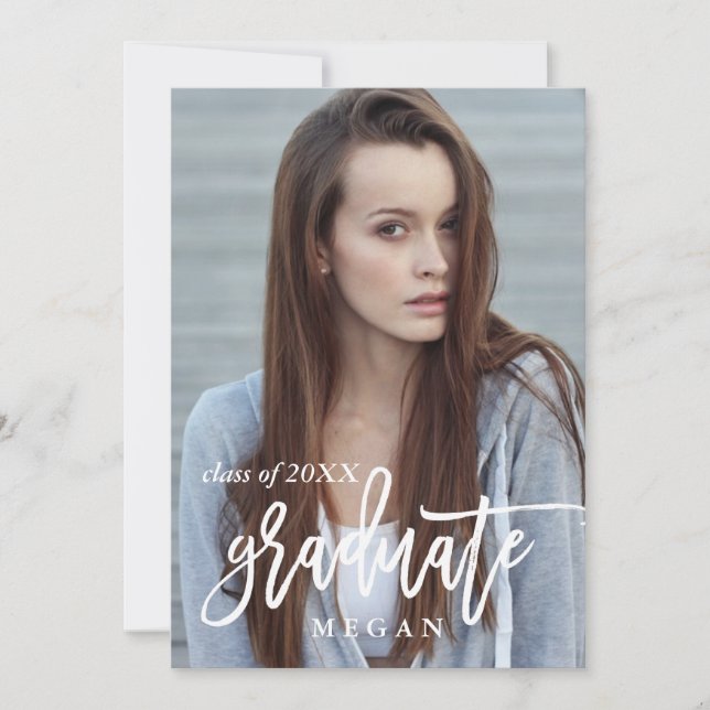 Ankündigung moderner Pinselart Abschluss (Vorderseite)