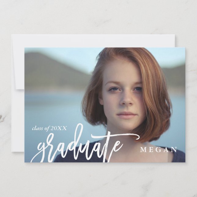 Ankündigung moderner Pinselart Abschluss (Vorderseite)