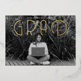 Ankündigung moderner Typografie-Foto-Abschluss