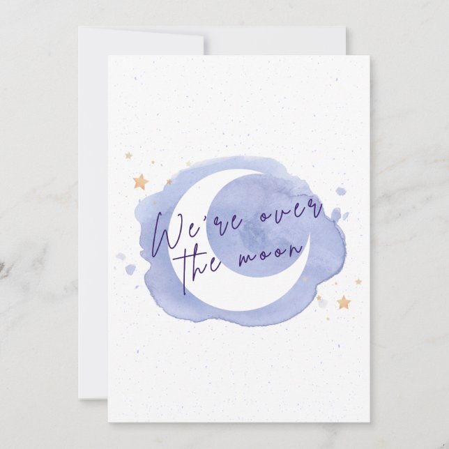 Ankündigung oder Einladung von Babyduschen (Vorderseite)