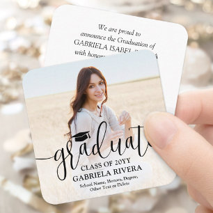 Ankündigung oder Einladung von Mini Abschluss Foto