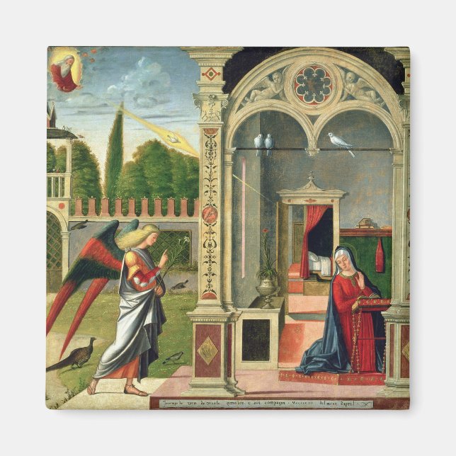 Ankündigung (Öl auf Tafel) 2 Magnet (Vorne)