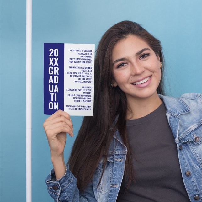 Ankündigung/Party Einladung des Abschlusses [blau] (Von Creator hochgeladen)